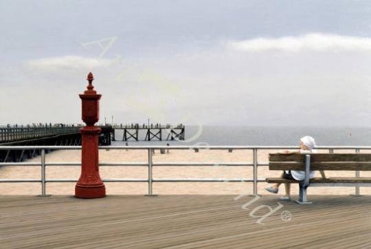láminas y lienzos de  Coney Island III, 1990 (oil on panel)