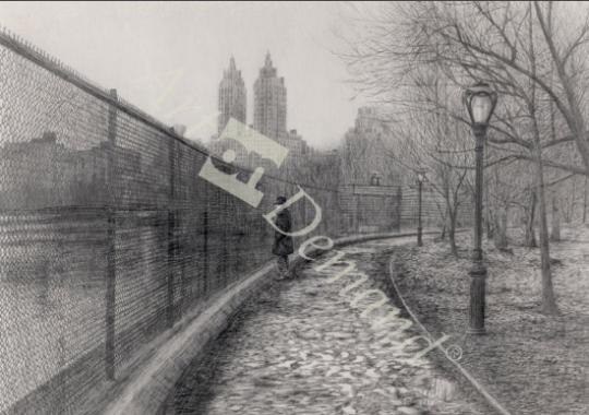 láminas y lienzos de  Reservoir Self Portrait, 1988 (graphite on paper) (b&w p