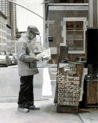 láminas y lienzos de  Forward, 1996 (oil on panel)