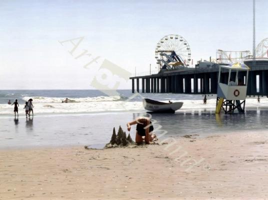 láminas y lienzos de  Atlantic City, 1998 (oil on canvas)