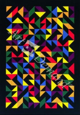láminas y lienzos de  3x36 Permutations, 1986 (collage on paper)