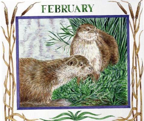 láminas y lienzos de  February (w/c on paper)