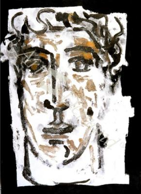 láminas y lienzos de  Head, 1992 (monoprint)