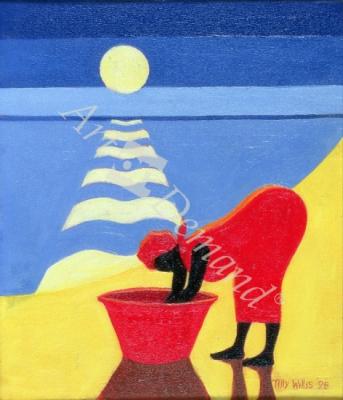 láminas y lienzos de  By the Sea Shore, 1998 (oil on canvas)