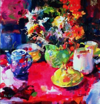 láminas y lienzos de  Three Pears (oil on canvas)