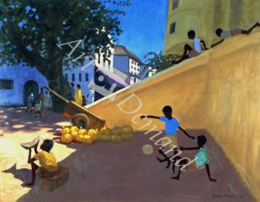 láminas y lienzos de  Water Melons, Hamu, Kenya, 1995 (oil on canvas)