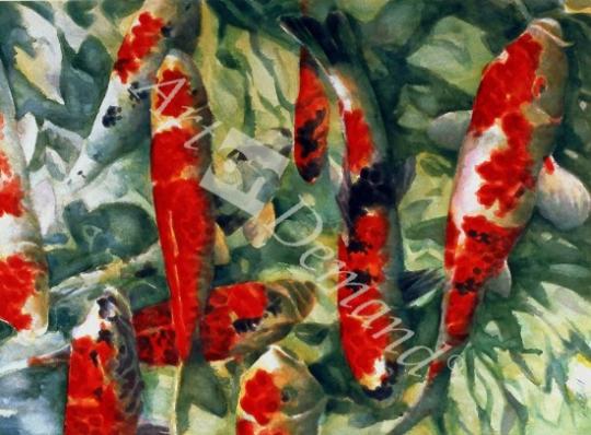 láminas y lienzos de  Koi Carp