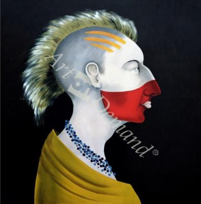 láminas y lienzos de  Native Americans Series, No. 4, 1998 (oil on canvas)