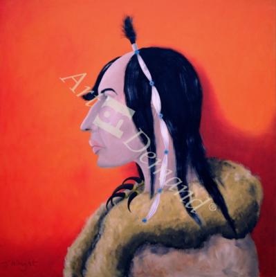 láminas y lienzos de  Native Americans Series, No. 5, 1998 (oil on canvas)