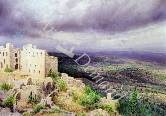 láminas y lienzos de  Emperor s Palace, Mistra, 1998 (w/c and pastel on handma