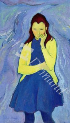 láminas y lienzos de  Margaret, Irish Girl, 1967 (oil on canvas)