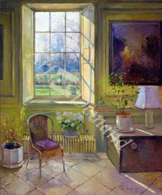 láminas y lienzos de  Spring Light and The Tangerine Trees, 1994 (oil on canva
