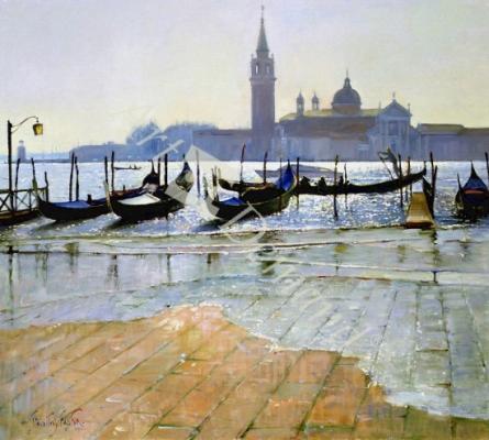 láminas y lienzos de  Venice at Dawn (oil on canvas)