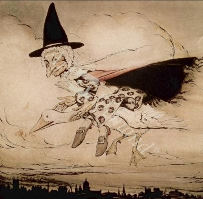 láminas y lienzos de  Wicked Witch, 1998 (mixed media)