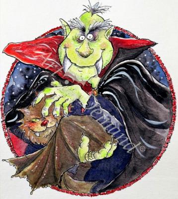 láminas y lienzos de  Dracula, 1998 (mixed media)