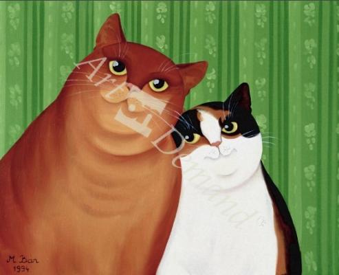 láminas y lienzos de  Moggies, 1994 (oil on canvas)