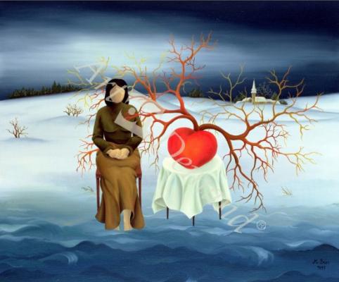 láminas y lienzos de  Given My All, 1997 (oil on canvas)