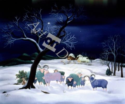 láminas y lienzos de  Silent Night, Holy Night, 1995 (oil on canvas)