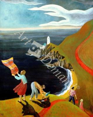 láminas y lienzos de  The Picnic is Over, 1990 (acrylic)