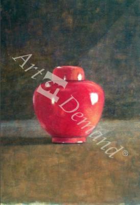 láminas y lienzos de  Red Jar, 1996 (acrylic on paper)