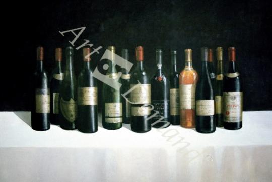 láminas y lienzos de  Winescape, 1998 (acrylic on board)