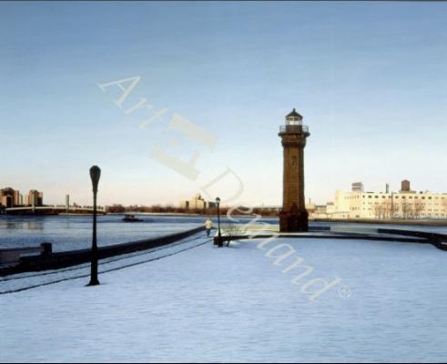láminas y lienzos de  Roosevelt Island Lighthouse, 1991 (oil on canvas)