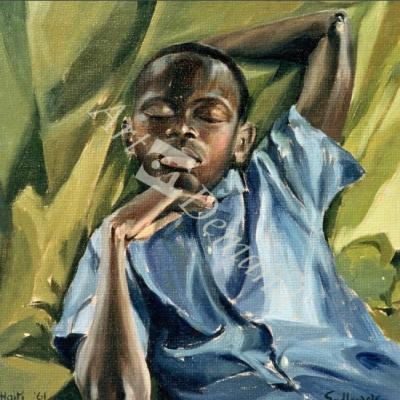 láminas y lienzos de  Sleeping Boy, 1961 (oil on canvas)