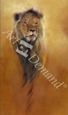 láminas y lienzos de  King Leo, 2000 (acrylic and pencil crayon on canvas)