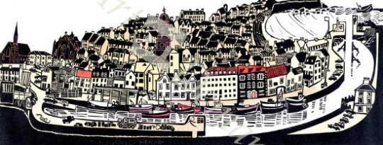 láminas y lienzos de  Eyemouth, 1990 (lino print)