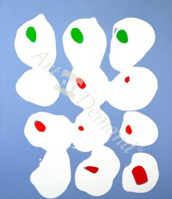 láminas y lienzos de Providence, 1997 (acrylic on canvas)