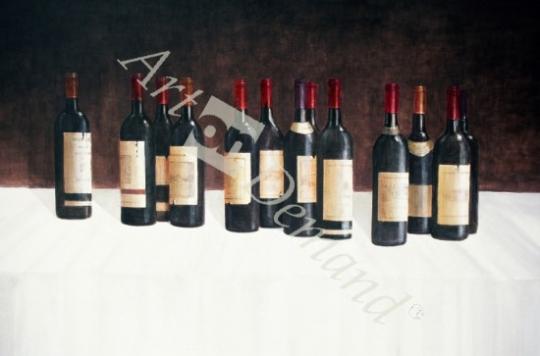 láminas y lienzos de Winescape, Red, 2003 (acrylic on canvas)