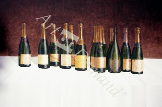 láminas y lienzos de Winescape, Champagne, 2003 (acrylic on canvas)