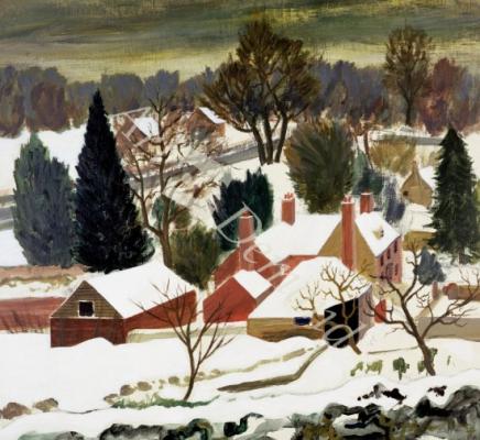 láminas y lienzos de First Fall, Kent (oil on canvas)
