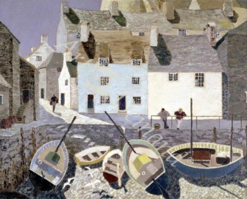 láminas y lienzos de Polperro (oil on canvas)