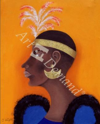 láminas y lienzos de  African Princess, 1999 (oil on canvas)