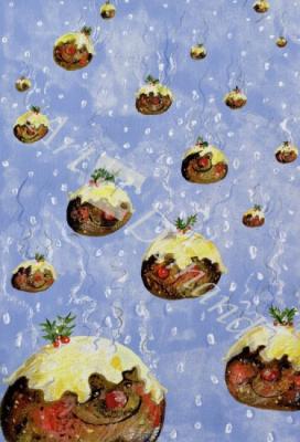 láminas y lienzos de  Christmas Puddings (gouache on paper)