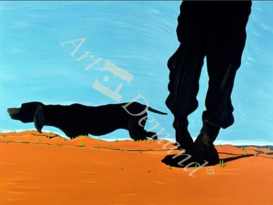 láminas y lienzos de  Low Tide in Chestertown, 1999 (acrylic on canvas)