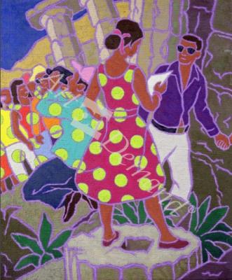 láminas y lienzos de  Consulting the Guide, 1995 (oil on canvas)