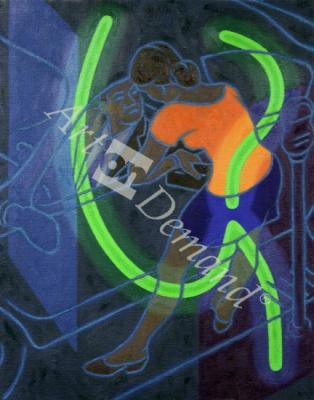 láminas y lienzos de  Negotiation, 1996 (oil on canvas)