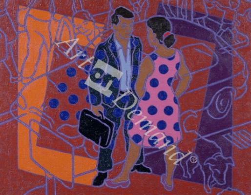 láminas y lienzos de  Engaged, 1995 (oil on canvas)