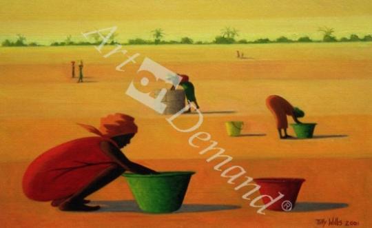 láminas y lienzos de  Woman s Work, 2001 (oil on canvas)