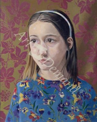 láminas y lienzos de  Painting of a Young Girl, 1993 (oil on canvas)