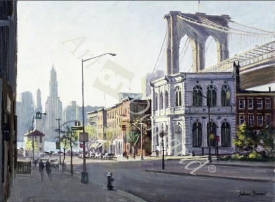 láminas y lienzos de  Brooklyn Bridge, New York (oil on canvas)