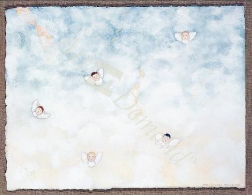 láminas y lienzos de  Jacob s Dream, 1990 (gouache on paper)