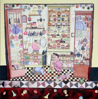 láminas y lienzos de  Sports Shop, 1979 (oil on canvas)