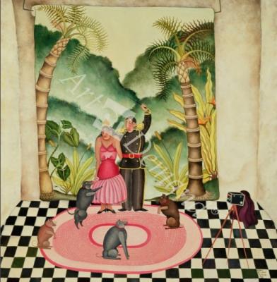 láminas y lienzos de  The Family Portrait, 1981 (oil on canvas)