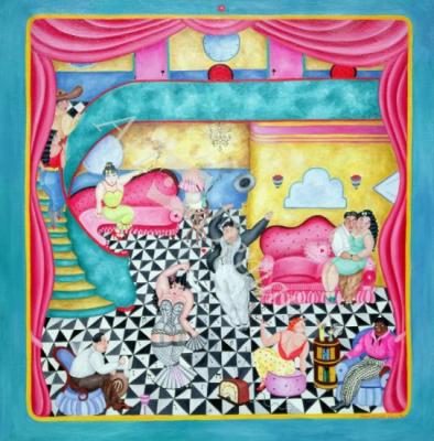 láminas y lienzos de  The Brothel, 1978 (oil on canvas)