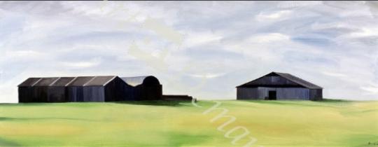 láminas y lienzos de Summer Barns (oil on canvas)