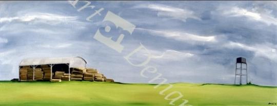 láminas y lienzos de Haybarn Dreaming (oil on canvas)
