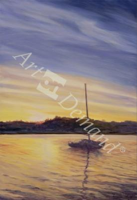 láminas y lienzos de Boat at Rest, 2002 (oil on canvas)